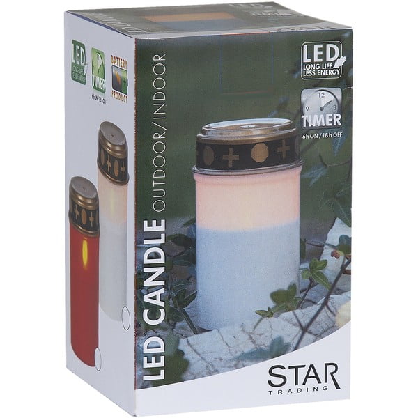 Candela LED da esterno (altezza 12 cm) Serene - Star Trading-image-3