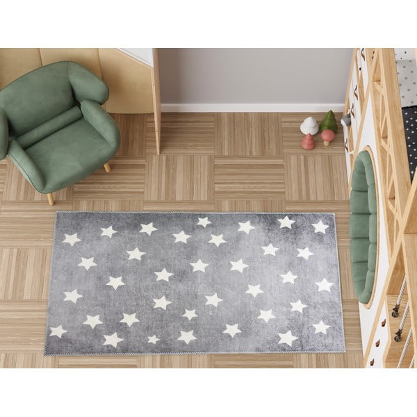Tappeto per bambini grigio lavabile 160x230 cm Shining Stars – Vitaus-image-1