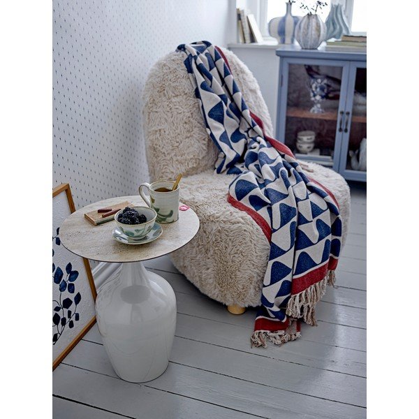 Coperta in cotone riciclato 130x160 cm Rimme – Bloomingville-image-1