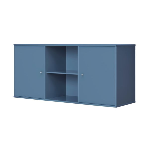 Cassettiera bassa blu a sospensione 133x61 cm Mistral - Hammel Furniture-image-1