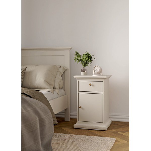 Comodino color crema Paris – Tvilum-image-4