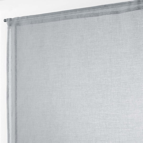 Set di 2 tende in voile grigio 60x90 cm Sandra - douceur d'intérieur-image-1