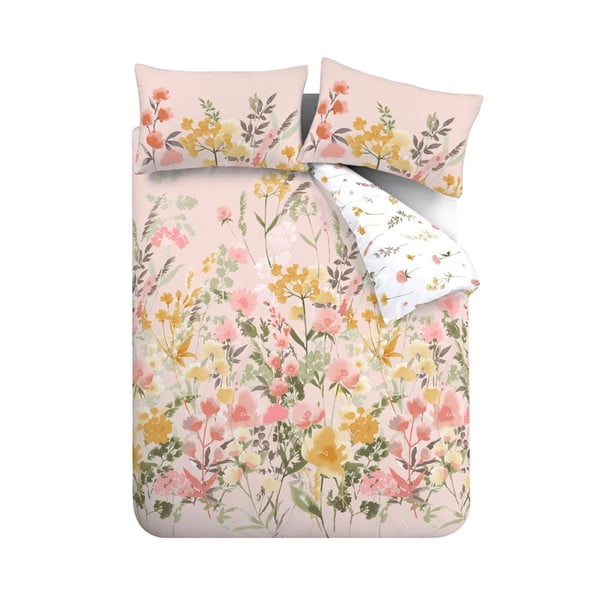 Set copripiumino e federa rosa per letto singolo 135x200 cm Countryside Floral – Catherine Lansfield