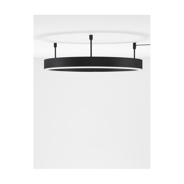 Plafoniera LED nera opaca in alluminio con intensità regolabile Motif – Nova Luce-image-2