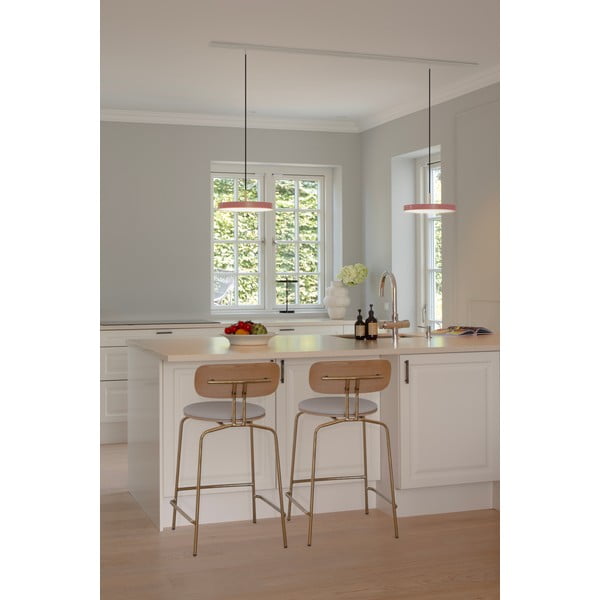 Lampadario LED rosa in metallo con paralume in metallo con intensità regolabile ø 31 cm Asteria Plus – UMAGE-image-3