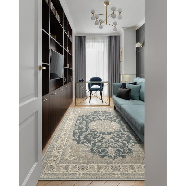 Tappeto in lana grigio 133x180 cm Beatrice - Agnella-image-1