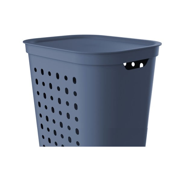 Cesto portabiancheria in plastica da 55 l Jona - Rotho-image-1