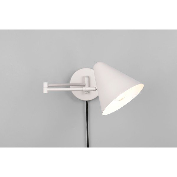 Lampada da parete avorio con alimentazione a corrente con struttura flessibile ø 15 cm Cosima – Trio-image-1