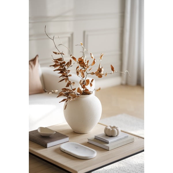 Tavolino con piano in legno di quercia in colore naturale ø 80 cm Deerfield - Rowico-image-4