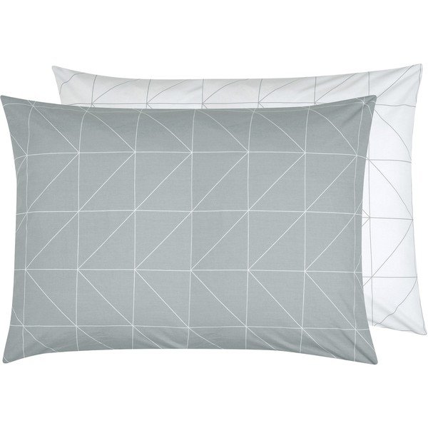 Federa decorativa grigia in cotone ranforce by46, 50 x 70 cm - Westwing Collection
