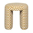 Sgabello giallo imbottito Charlie – WOOOD