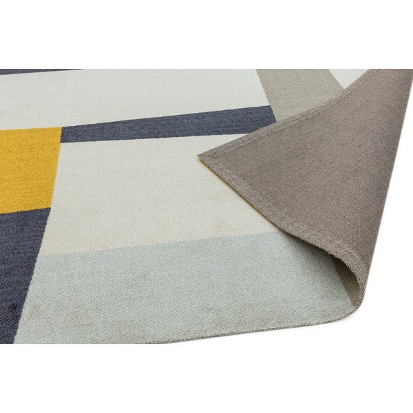 Tappeto giallo e grigio Riley Carso, 200 x 290 cm - Asiatic Carpets-image-1