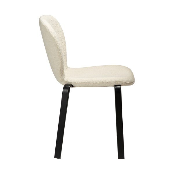 Sedia da pranzo color crema in imbottito Heap – DAN-FORM Denmark-image-2