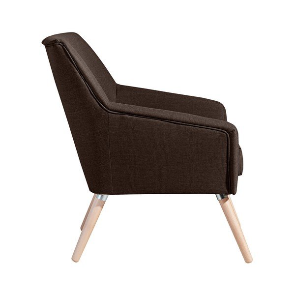 Poltrona marrone scuro Linea Alegro - Max Winzer-image-2