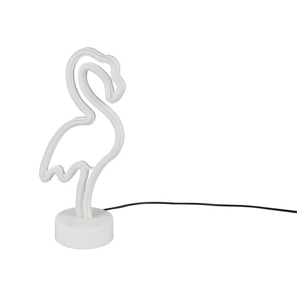Lampada da tavolo a LED bianca (altezza 29 cm) Flamingo - Trio