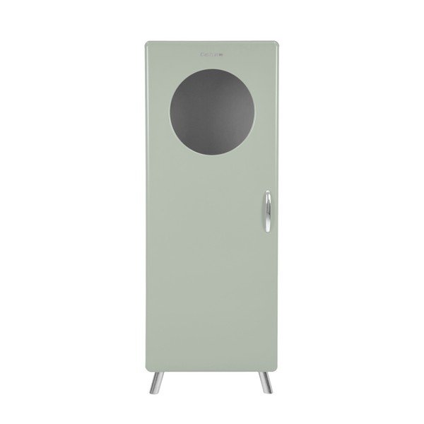 Cassettiera grigio-verde con apertura a vetro Cobra, altezza 149 cm - Tenzo