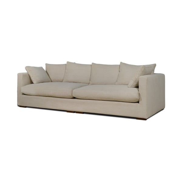Divano in velluto a coste beige 266 cm Comfy - Scandic-image-2