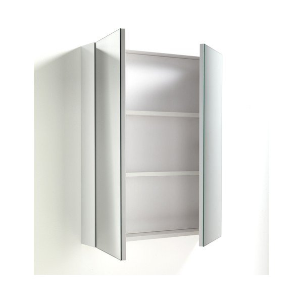 Armadio a specchio da parete bianco Bony - Tomasucci-image-2