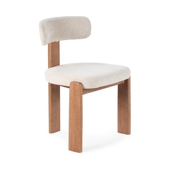 Sedie da pranzo in set color crema in imbottito 2 pz Nadia – MOME-image-2