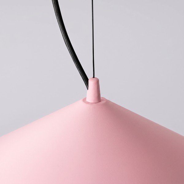 Lampadario LED rosa in metallo ø 50 cm FINT – Thoro-image-3