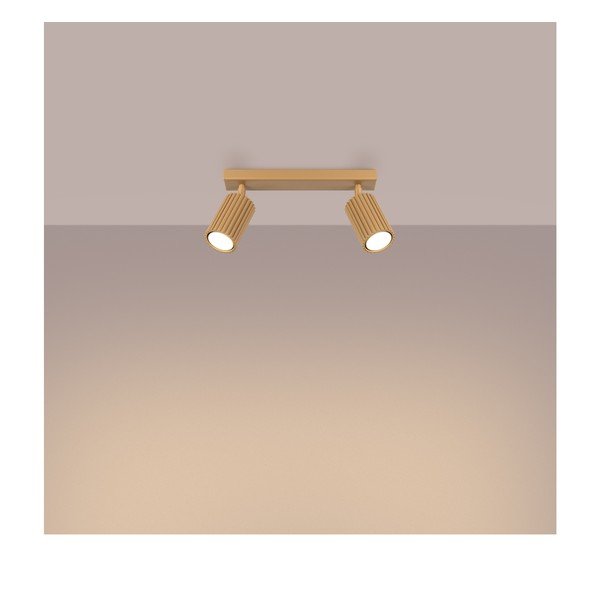 Faretto dorato 6,5x30 cm Gleam – Sollux-image-3