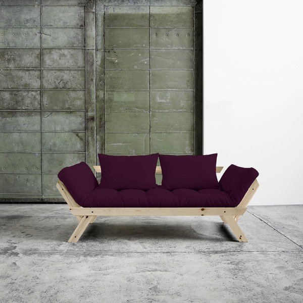 Variabilní pohovka Karup Bebop Natural/Purple Plum