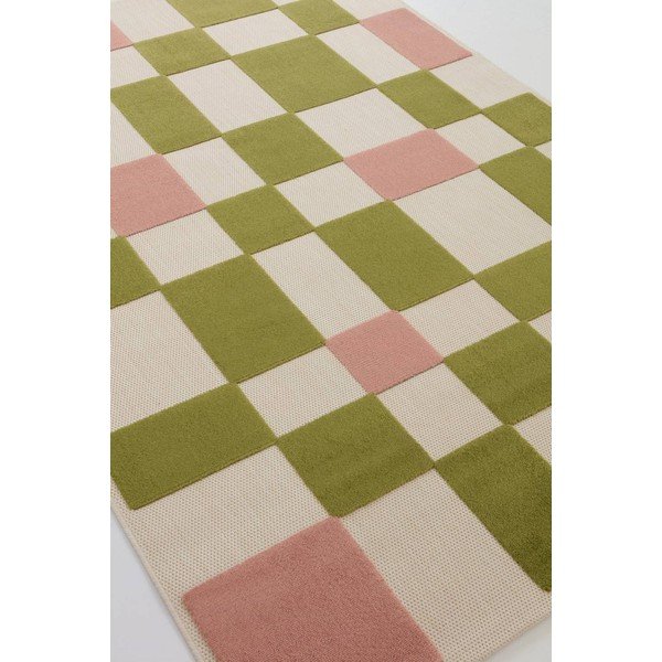 Tappeto da interno/esterno verde/rosa 160x230 cm Valma – Jotex-image-4