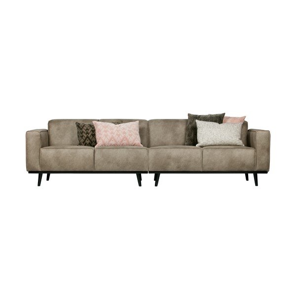 Divano in similpelle grigio, 280 cm Statement - BePureHome-image-3