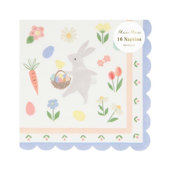 Set di tovaglioli di carta 16 pz Easter Bunny - Meri Meri-image-2