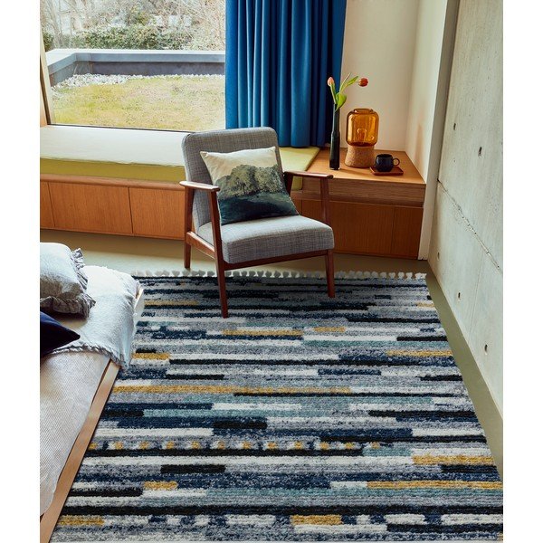 Tappeto blu , 200 x 290 cm Emir - Asiatic Carpets-image-4