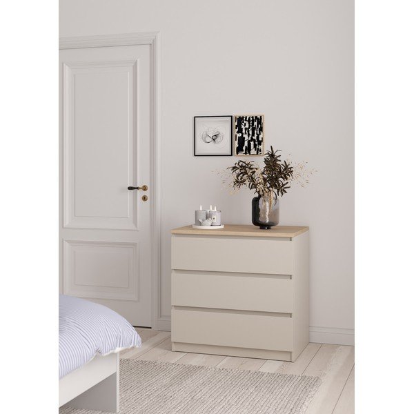 Credenza color crema 77x76x50 cm Naia – Tvilum-image-1