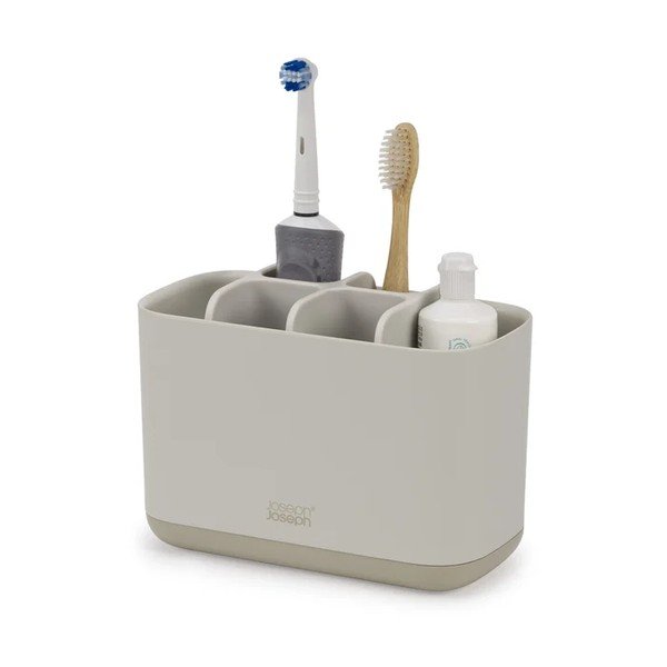 Portaspazzolino verticale beige in plastica EasyStore – Joseph Joseph