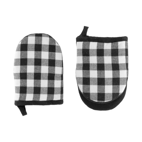 Set di guanti da forno in cotone 2 pz Gingham – Tiseco Home Studio