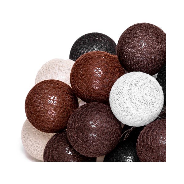 Catena luminosa marrone con lampadine LED LUKKA, 30 luci - Bonami Essentials-image-3