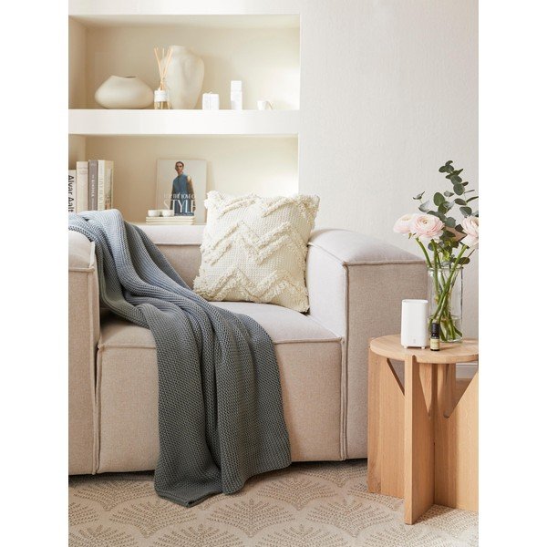 Federa decorativa in cotone beige, 45 x 45 cm Akesha - Westwing Collection-image-3
