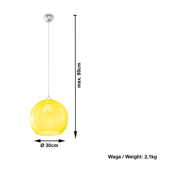 Apparecchio da soffitto giallo Bilbao - Sollux-image-2
