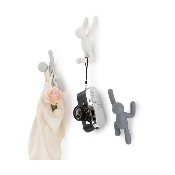 Ganci in plastica da parete in set da 3 Buddy - Umbra-image-3