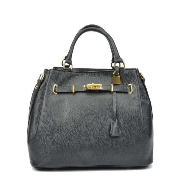 Borsa in pelle nera Lupe - Isabella Rhea