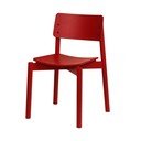 Sedia da pranzo rossa impilabile Wem – noo.ma