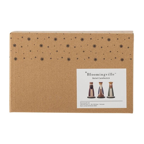 Portacandele in set in legno a tema natalizio 3 pz Betiel – Bloomingville-image-3