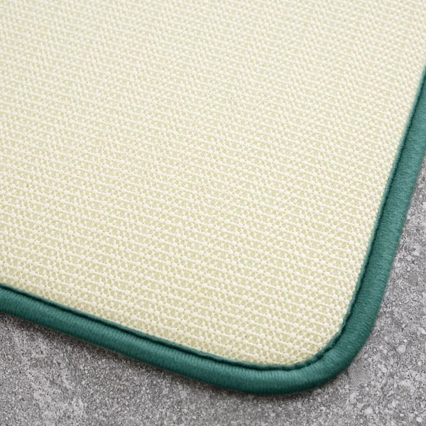 Set di tappetini per il bagno verdi in memory foam 2 pz per WC 50x80 cm Anti-Bacterial – Catherine Lansfield-image-3