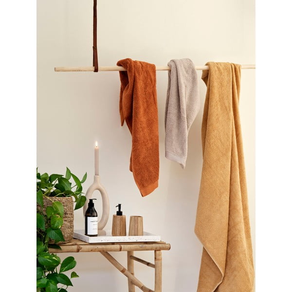 Asciugamano arancione in cotone biologico 140x70 cm Original Organic - Bahne & CO-image-1