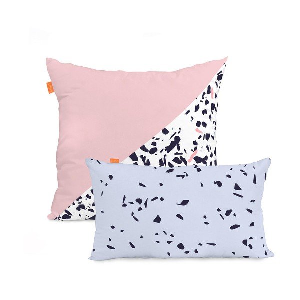 Set di 2 federe in cotone Terrazzo - Blanc