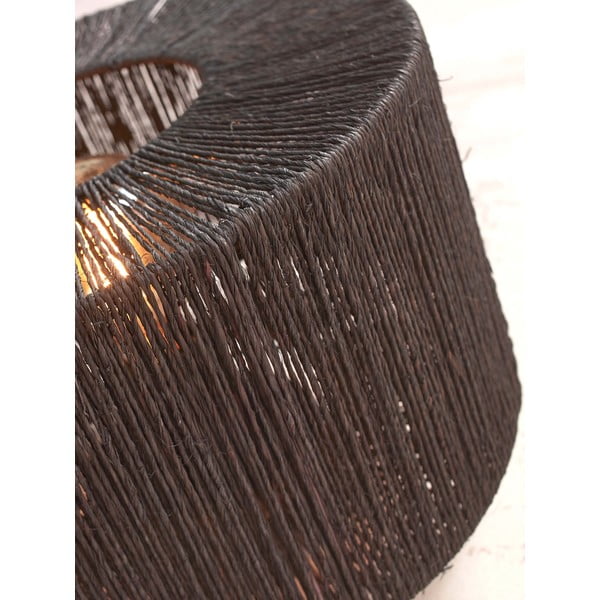 Lampada da terra nera con paralume in juta (altezza 126 cm) Iguazu - Good&Mojo-image-4