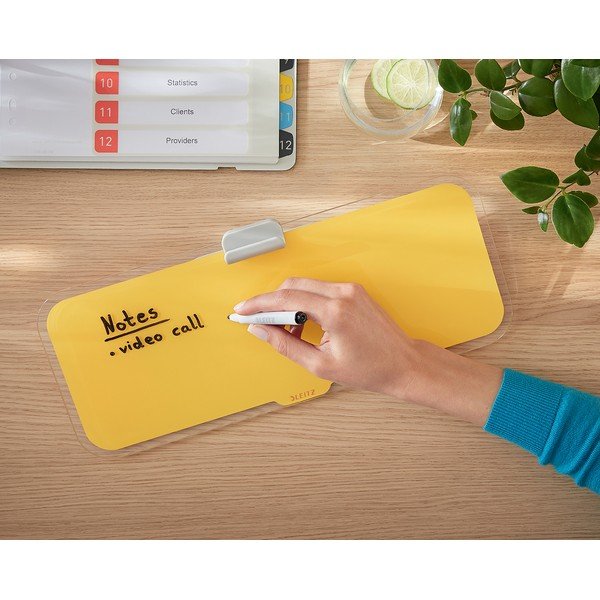 Tavolo in vetro giallo per appunti Cosy - Leitz-image-4