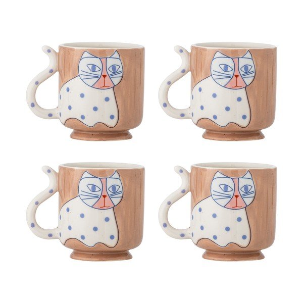 Tazze in set marrone chiaro 4 pz Missy – Bloomingville