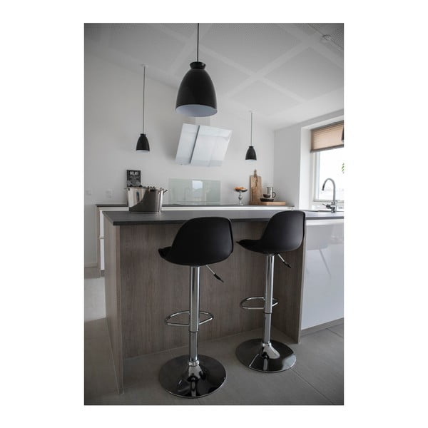 Set di 2 sgabelli girevoli da bar neri da 82 cm Trondheim - House Nordic-image-2