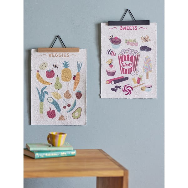 Quadri per bambini in set 2 pezzi 26x35 cm Papio - Bloomingville Mini-image-2