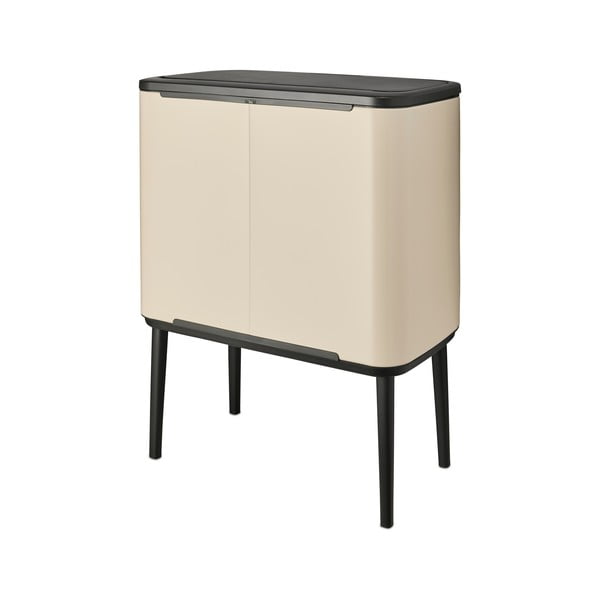 Bidone in acciaio beige touch per raccolta differenziata 33 l Bo Touch Bin - Brabantia-image-4