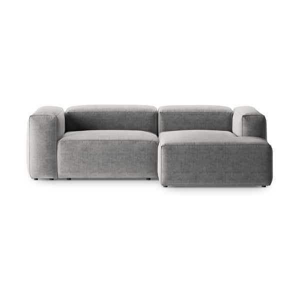 Divano angolare grigio chiaro (con penisola a destra/con chaise lounge) Bergamo – Cosmopolitan Design